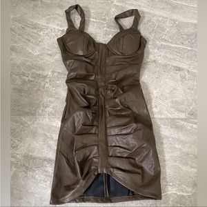 Faux leather dress from Fashion Nova